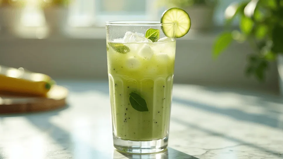 zucchini basil smoothie for histamine intolerance breakfast