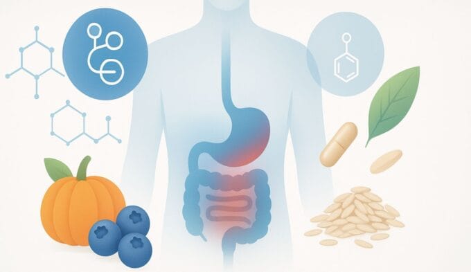 Illustration showing how DAO enzyme breaks down histamine molecules in the digestive system illustrating dao deficiency
