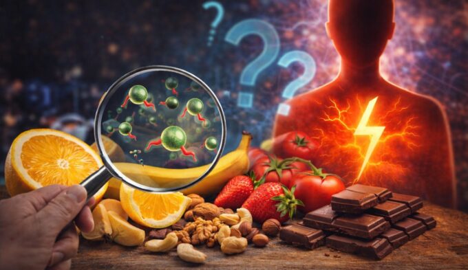 Histamine liberator foods including citrus fruits, chocolate, tomatoes, and bananas