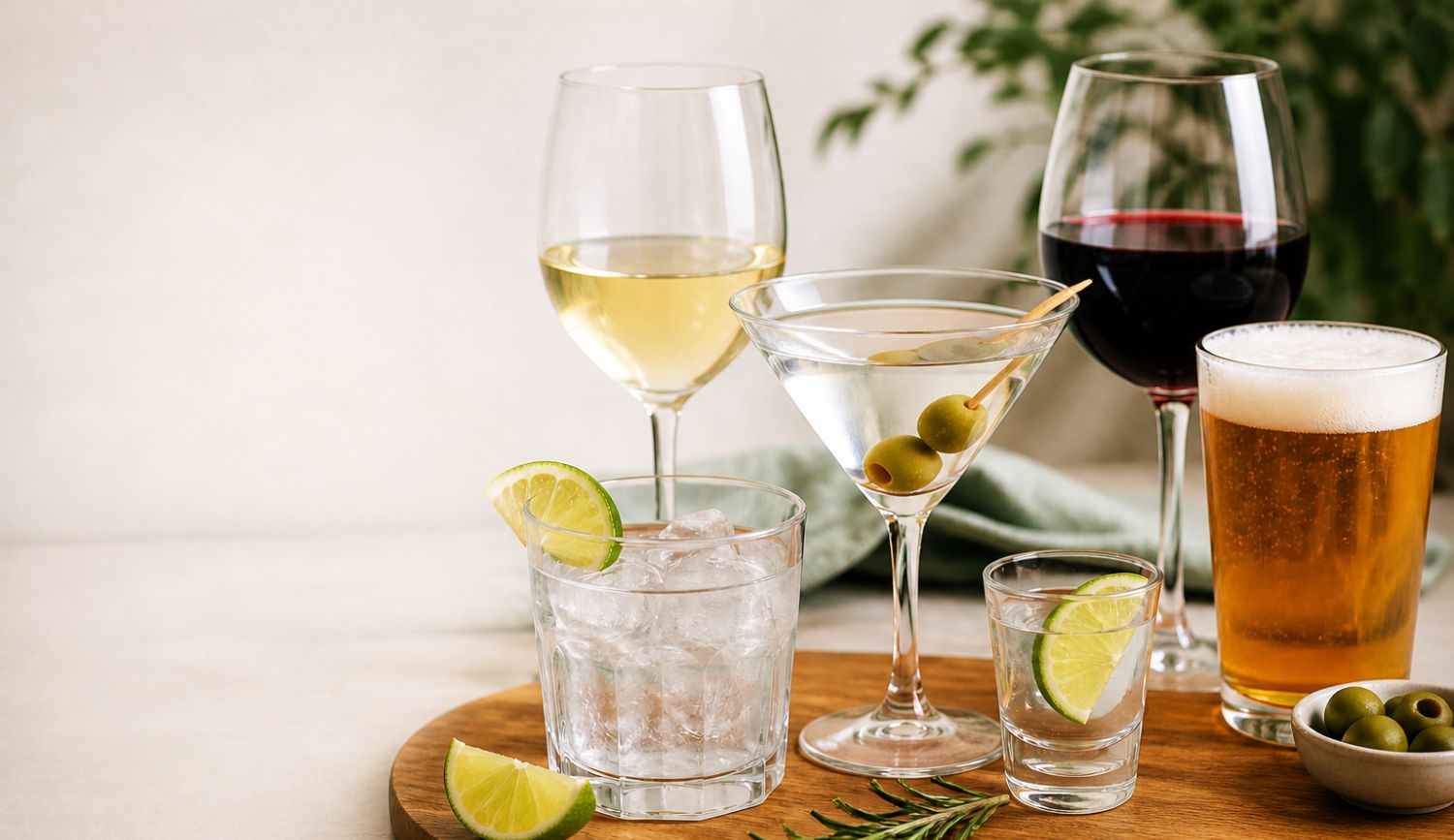 low histamine alcoholic drinks including vodka gin tequila and wine comparison